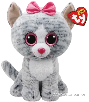 Ty Beanie Boos Kiki The Grey Cat
