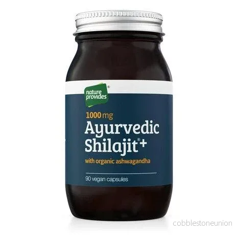 Ayurvedic Shilajit och organisk Ashwagandha-rot (1000 mg), 90 vegankapslar Ayurvedic Shilajit och organisk Ashwagandha-rot (1000 mg), 90 vegankapslar