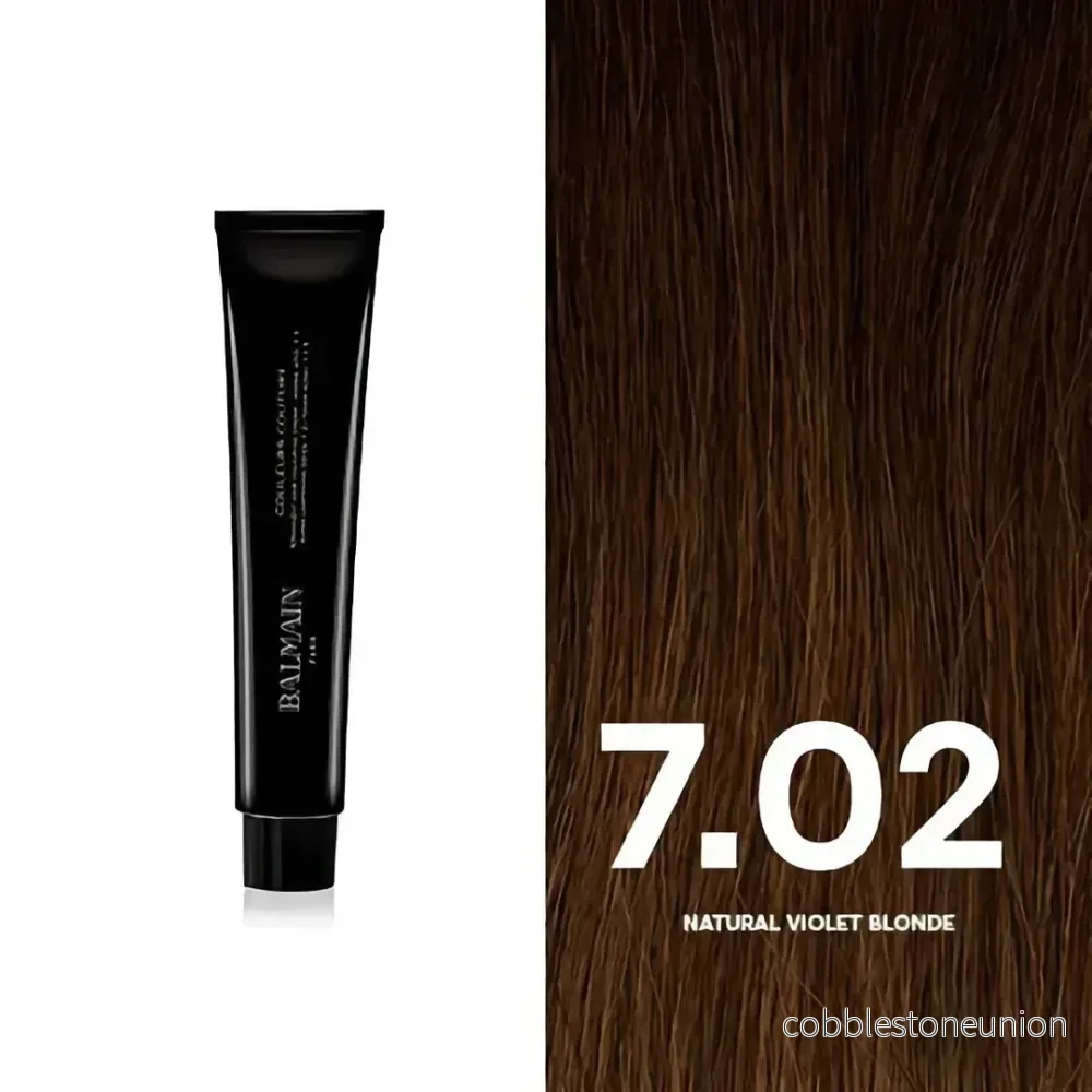 Balmain Professionnel, Couleurs Couture, Permanent Hair Colour, 7.02 Natural Violet Blonde, 60 ml