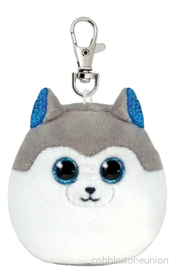 TY Squishy Beanies Clip-On Slush The Husky TY Squishy Beanies Clip-On Slush The Husky