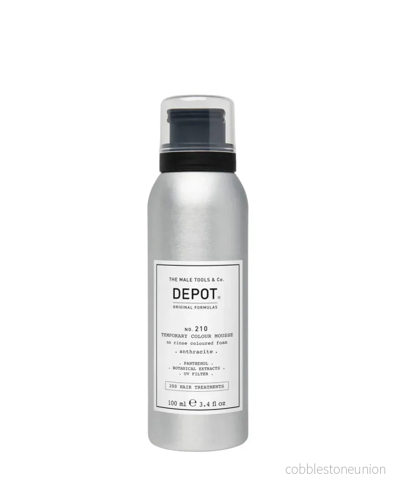 Depot, 200 Hair Treatments No. 210, Panthenol, Leave-in hårfärgsmousse, Anthracite, 100 ml