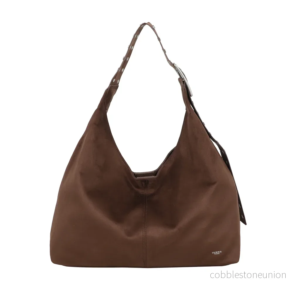 Ulrika Design Handbag Suede stuts brun Ulrika Design Handbag Suede stuts brun