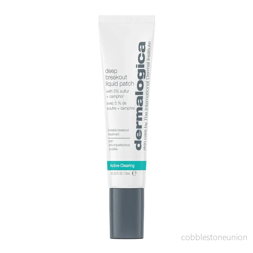Dermalogica, Deep Acne Liquid Patch, Sulfur, Against Acne, Targeted Treatment Lotion, For Acne-Prone Skin, For the Face, 15 ml