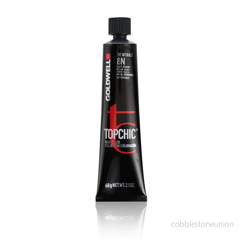 Goldwell, TopChic, Permanent Hair Color, 8N Light Blonde, 60 ml
