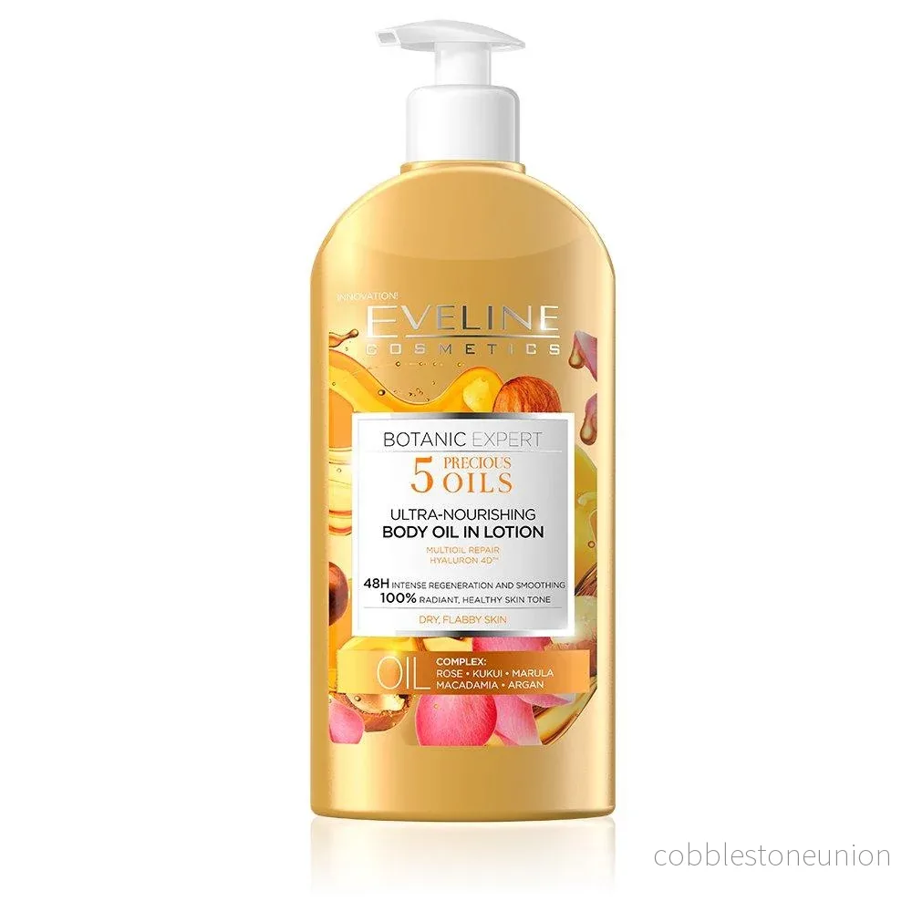 Eveline Cosmetics, Botanic Expert Ultra-Nourishing, Ros, Djupt närande, Applicera dagligen, Kroppslotion, 300 ml