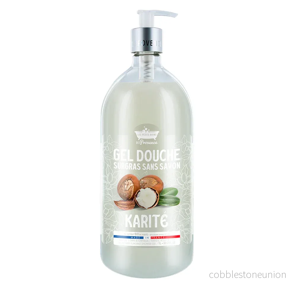 Les Petites Bains de Provence, Karite, Duschgel, För känslig hud, 1000 ml Les Petites Bains de Provence, Karite, Duschgel, För känslig hud, 1000 ml