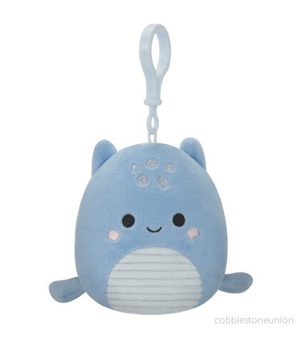 Squishmallows Clip-On Lune The Blue Loch Ness Monster 9 Cm