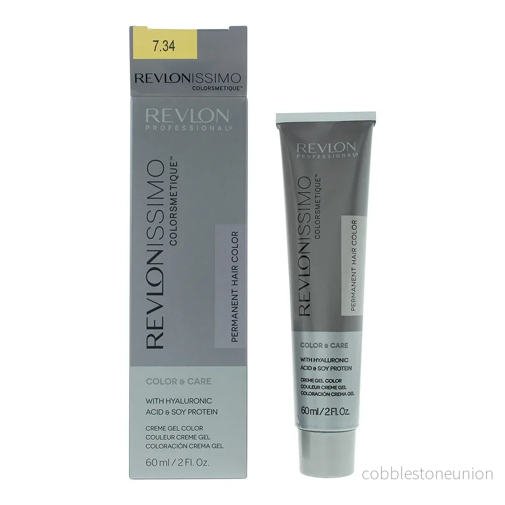 Revlon, Revlonissimo Colorsmetique, KER-HA Complex, Permanent hårfärg, 7.34 Mellankopparguldblond, 60 ml - Bild 3