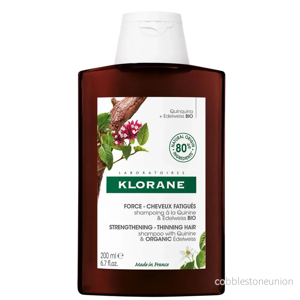 Klorane, Klorane, Quinine & Edelweiss, Stärkande schampo, För tunt hår, 200 ml Klorane, Klorane, Quinine & Edelweiss, Stärkande schampo, För tunt hår, 200 ml