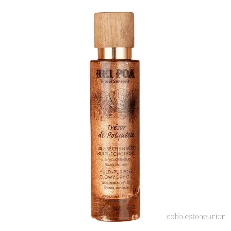 Hei Poa, Tresor De Polynesie, Monoi Oil, Shimmering, Dry Oil For Body, 50 ml