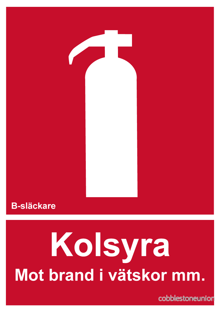 Brandsläckare kolsyra