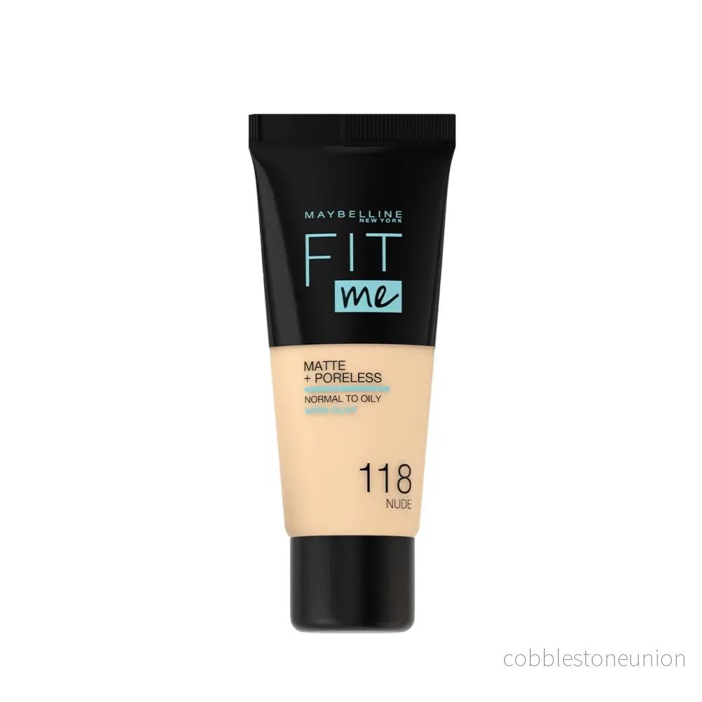 Maybelline, Fit Me Matte + Poreless, Flytande foundation, 118, Nude, 30 ml