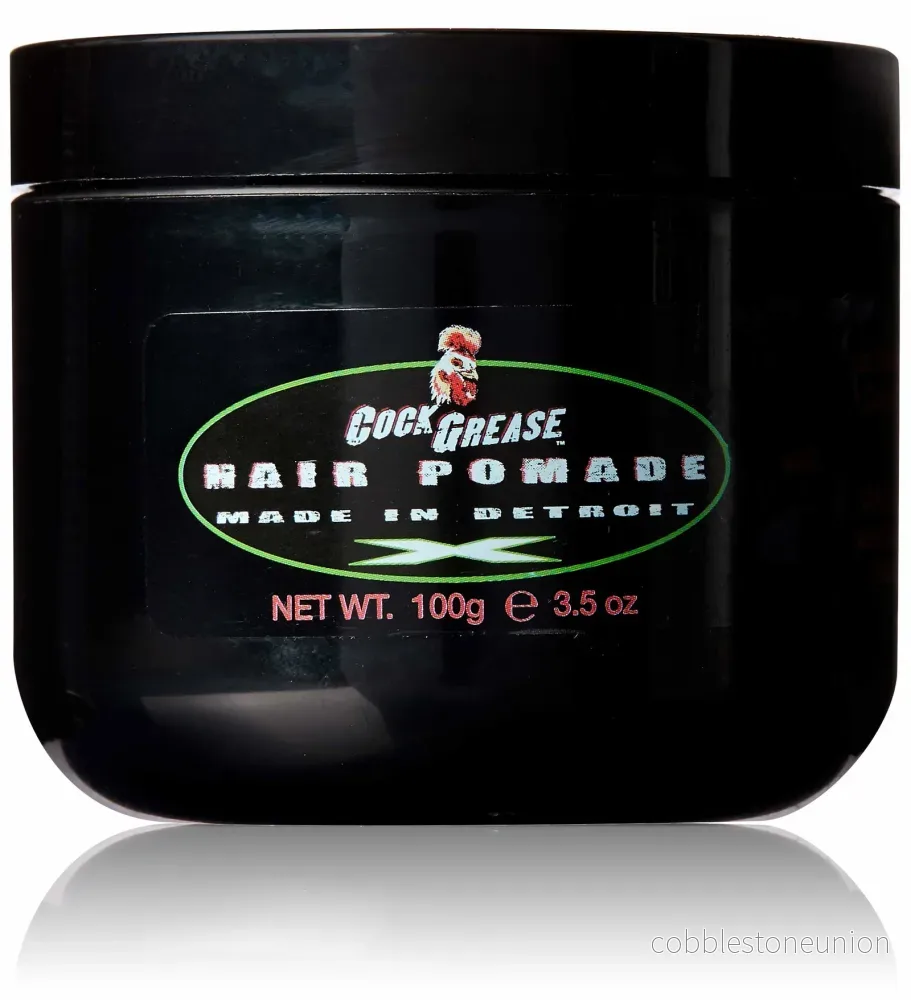 Cock Grease, Extra Stiff X, Hårstylingpomada, Glansig finish, Extra stadga, 100 g