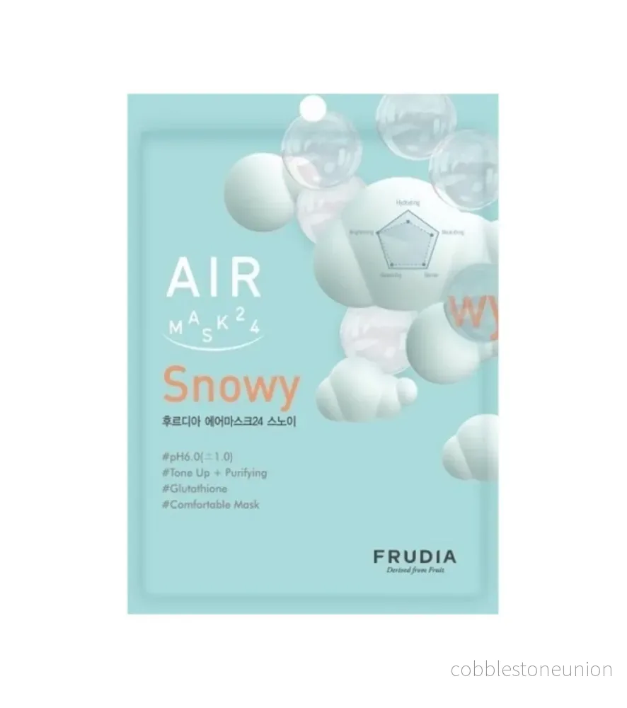 Frudia, Air 24 Snowy, Brightening, Ansiktsmask, För ansiktet, 25 ml Frudia, Air 24 Snowy, Brightening, Ansiktsmask, För ansiktet, 25 ml