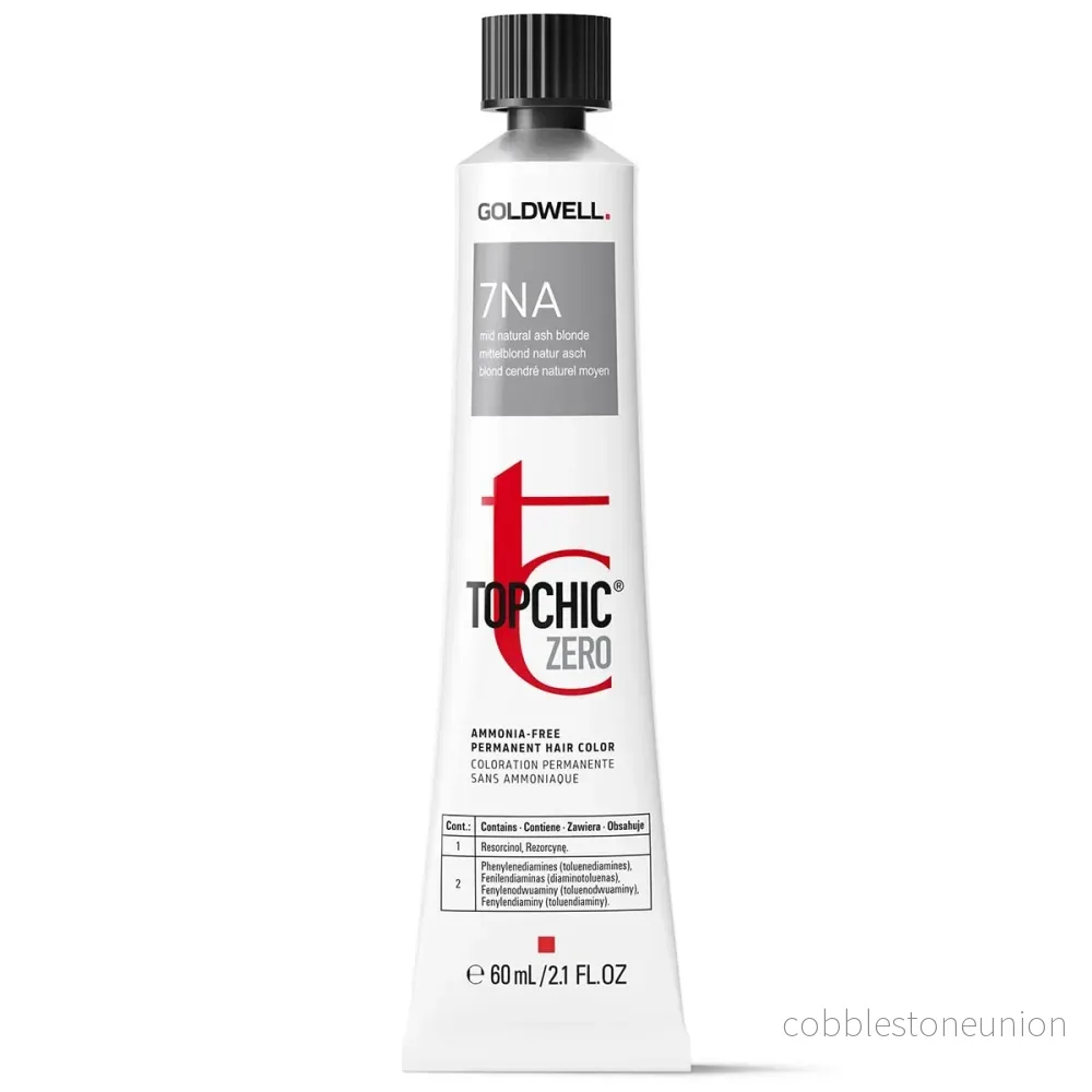 Goldwell, TopChic Zero, Ammoniafri, Permanent hårfärg, 7NA Mellan Natur Askblond, 60 ml Goldwell, TopChic Zero, Ammoniafri, Permanent hårfärg, 7NA Mellan Natur Askblond, 60 ml