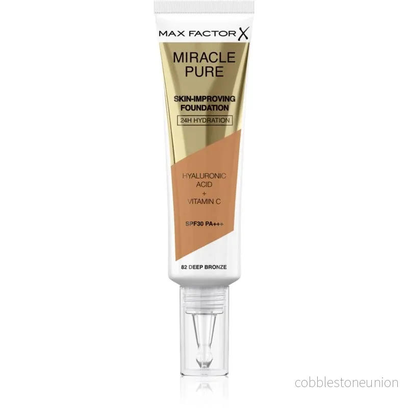 Max Factor, Miracle Pure, Flytande foundation, 82, Deep Bronze, SPF30, 30 ml