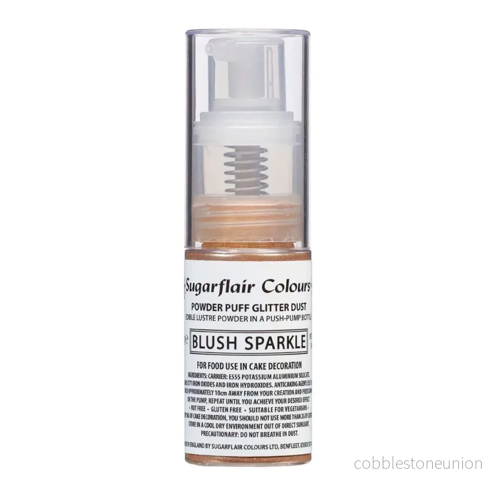 Sugarflair Ätbart Glitter Pump Spray - Blush Sparkle