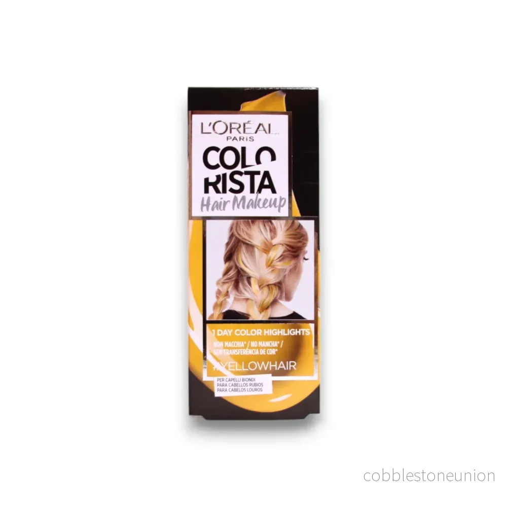 L’Oréal Paris, Colorista Hair Makeup, Semipermanent hårfärg, #YELLOWHAIR, 30 ml L’Oréal Paris, Colorista Hair Makeup, Semipermanent hårfärg, #YELLOWHAIR, 30 ml