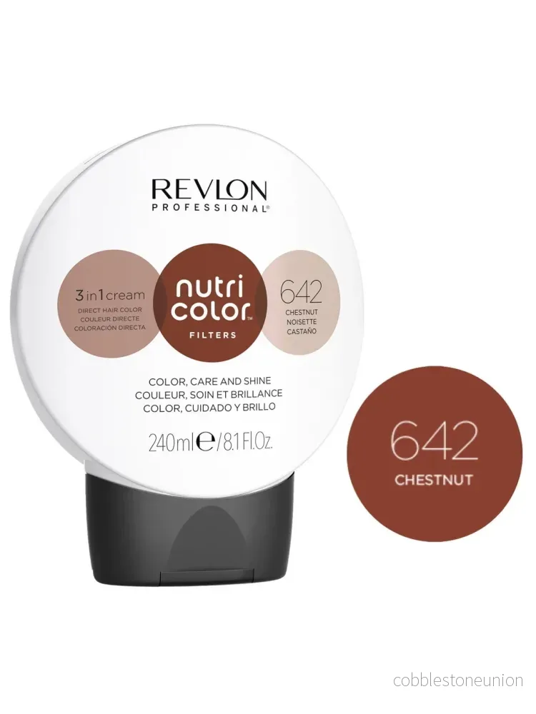 Revlon, Nutri Color Filters, Toning Cream, 642 Chestnut, 240 ml Revlon, Nutri Color Filters, Toning Cream, 642 Chestnut, 240 ml