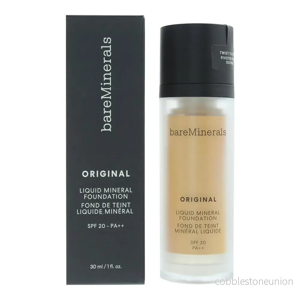 BareMinerals, Original Liquid Mineral, Luminous, flytande foundation, 08, Light, SPF 20, 30 ml - Bild 2