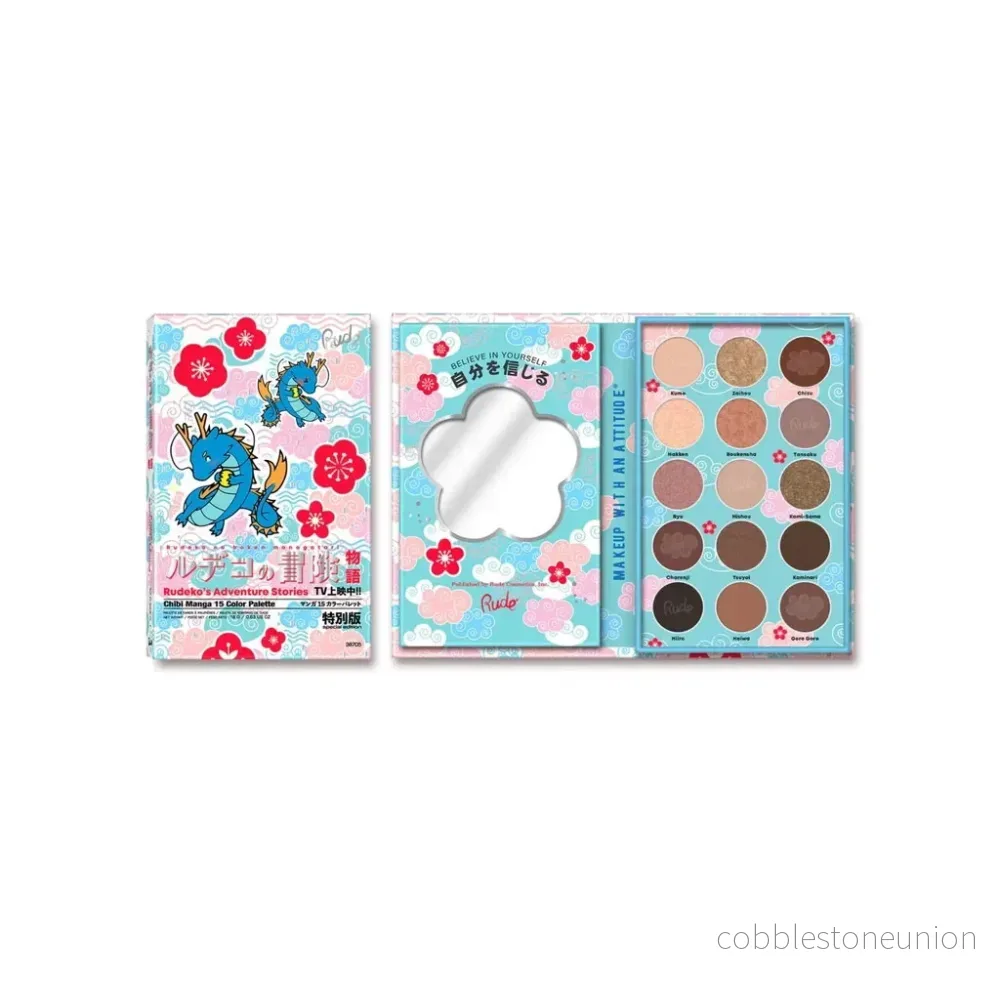 Rude Cosmetics, Rudeko’s Adventure Stories, Ögonskuggspalett, 15 nyanser