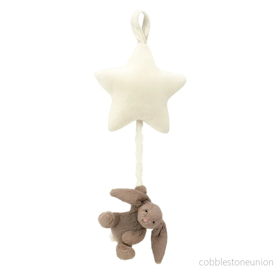 Jellycat - Bashful Beige Bunny Star Musical Pull