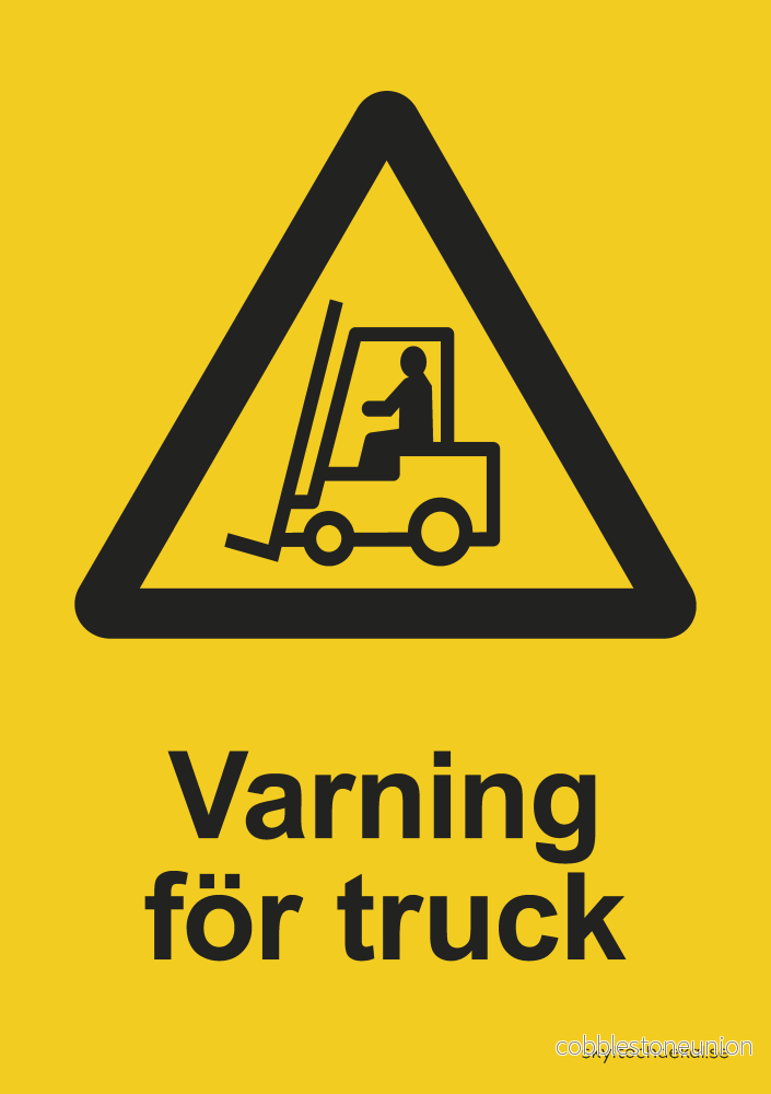 Varning för truck Varning för truck
