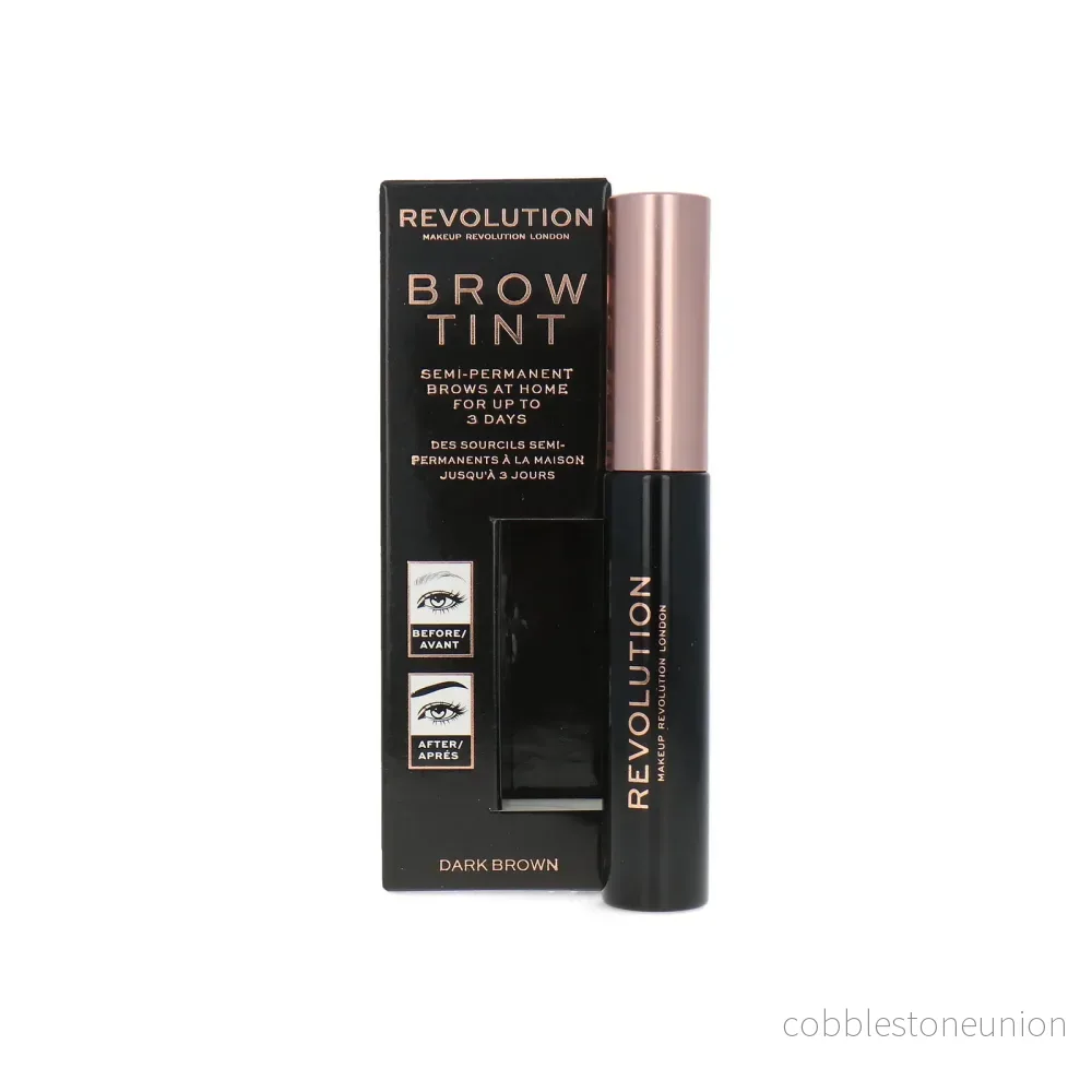 Makeup Revolution, Brow Tint, Ögonbrynsgel, Mörkbrun, 6 ml Makeup Revolution, Brow Tint, Ögonbrynsgel, Mörkbrun, 6 ml