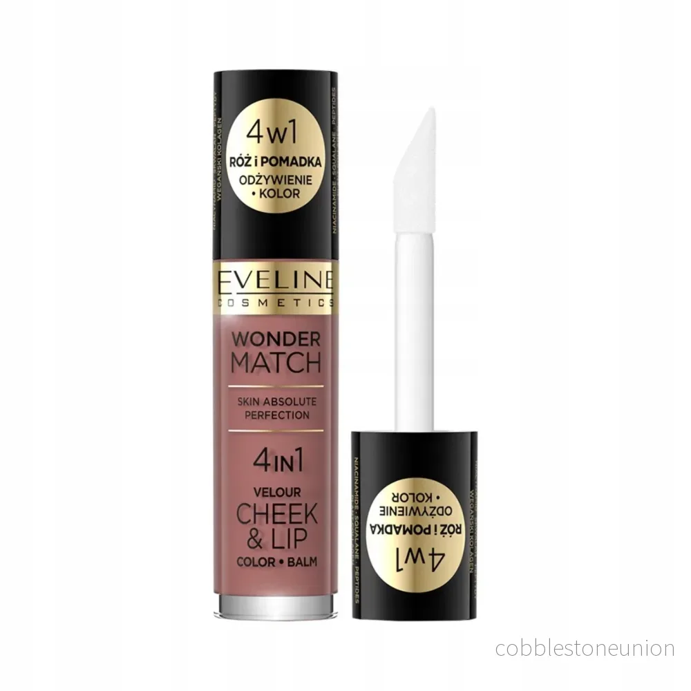 Eveline Cosmetics, Wonder Match 4in1, läpp- och kindbalsam 2-i-1, 05, 4.5 ml Eveline Cosmetics, Wonder Match 4in1, läpp- och kindbalsam 2-i-1, 05, 4.5 ml