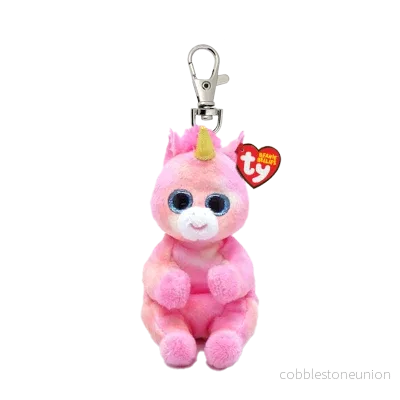 Ty Beanie Bellies Clip-On Skyler The Pink Unicorn