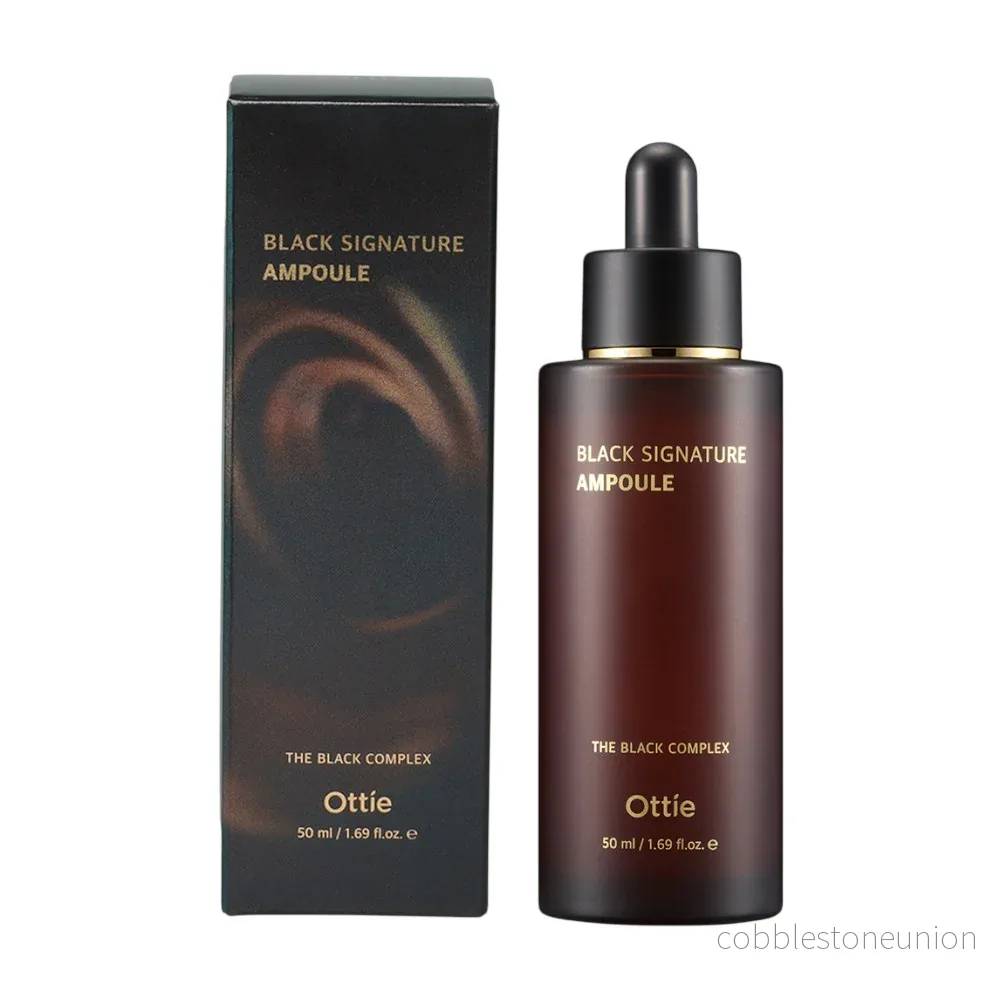 Ottie, Black Line, Snail Mucin, Återfuktande & regenererande, Dag & Natt, Serum, För ansiktet, 50 ml - Bild 2