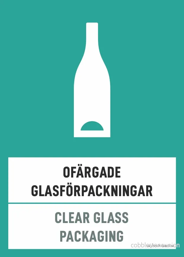 Ofärgade glasförpackningar