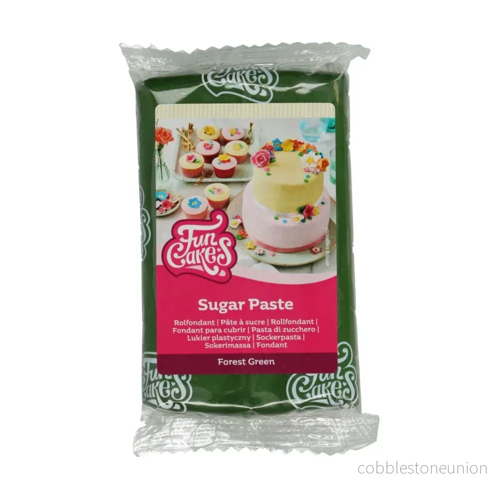 FunCakes Sockerpasta 250g - Forest Green