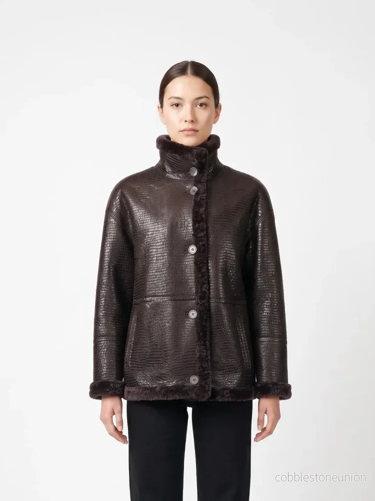 Jude, 65 cm. Nappa Lamb – Women Dark Brown