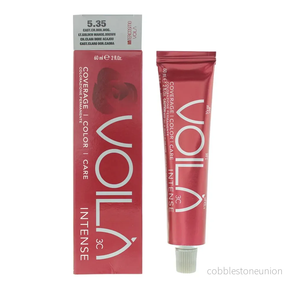 Intercosmo, Voila 3C Intense, Permanent Hair Colour, 5.35 Golden Mahagony Brown, 60 ml - Bild 2