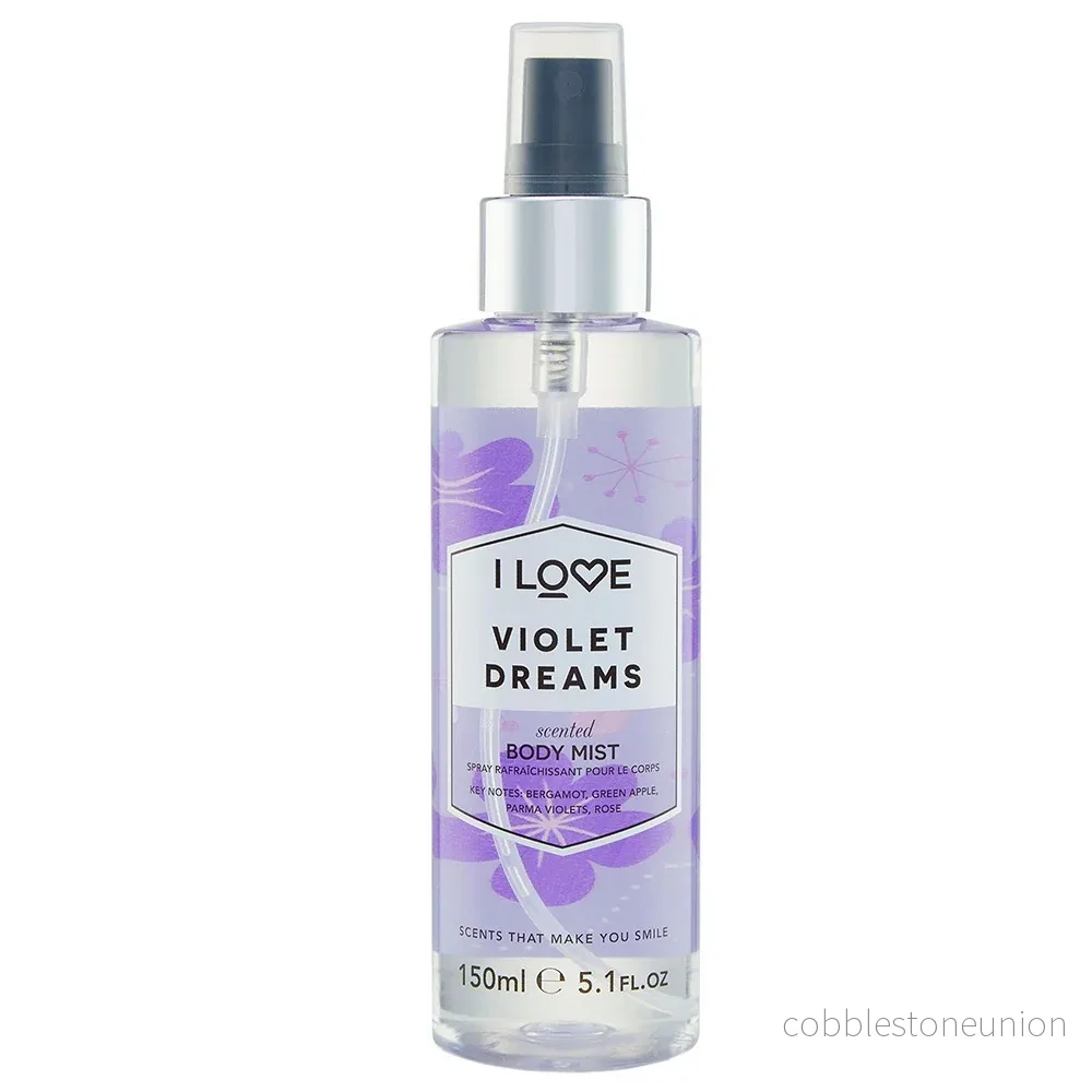 I Love, Signature Collection, Vegan, Mistspray, Violetta drömmar, För hela kroppen, 165 ml