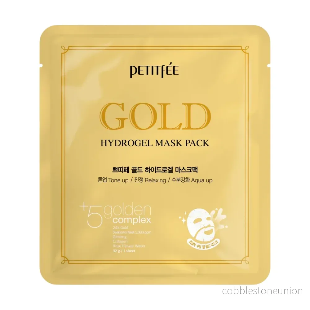 Petitfee, Gold, Anti-aging, Hydrogel, Gelmask, För ansiktet, 32 g Petitfee, Gold, Anti-aging, Hydrogel, Gelmask, För ansiktet, 32 g