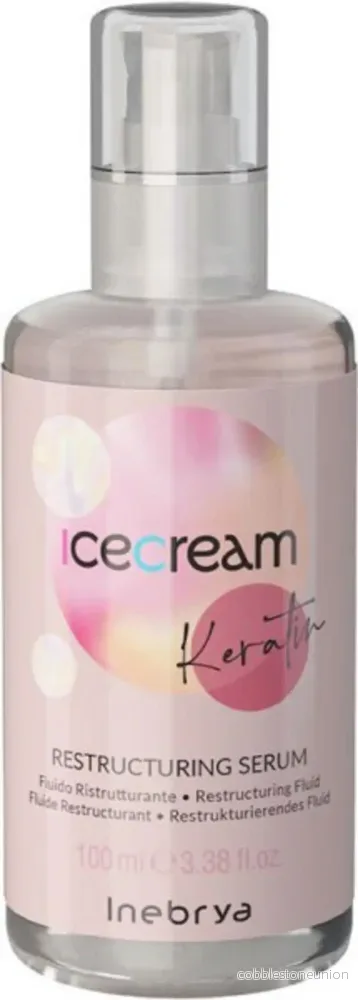 Inebrya, Ice Cream Keratin, Hair Serum, Restructuring, 100 ml Inebrya, Ice Cream Keratin, Hair Serum, Restructuring, 100 ml