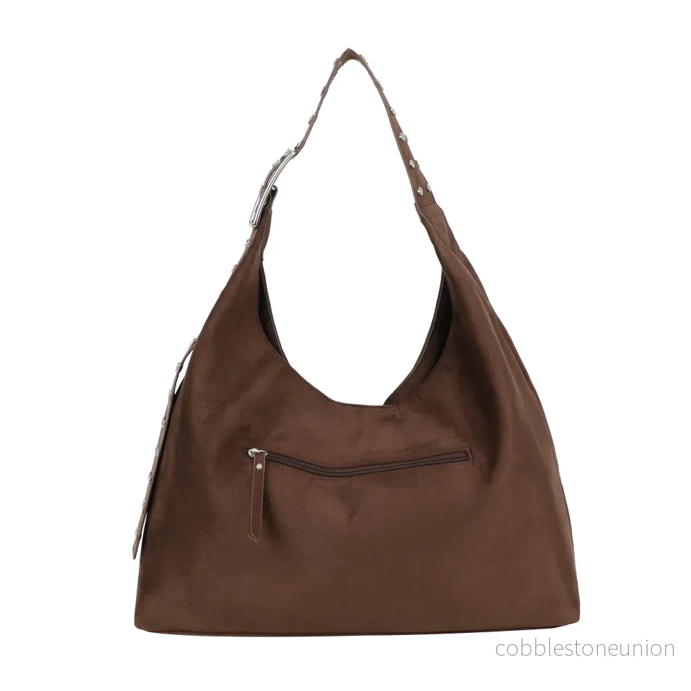 Ulrika Design Handbag Suede stuts brun - Bild 3