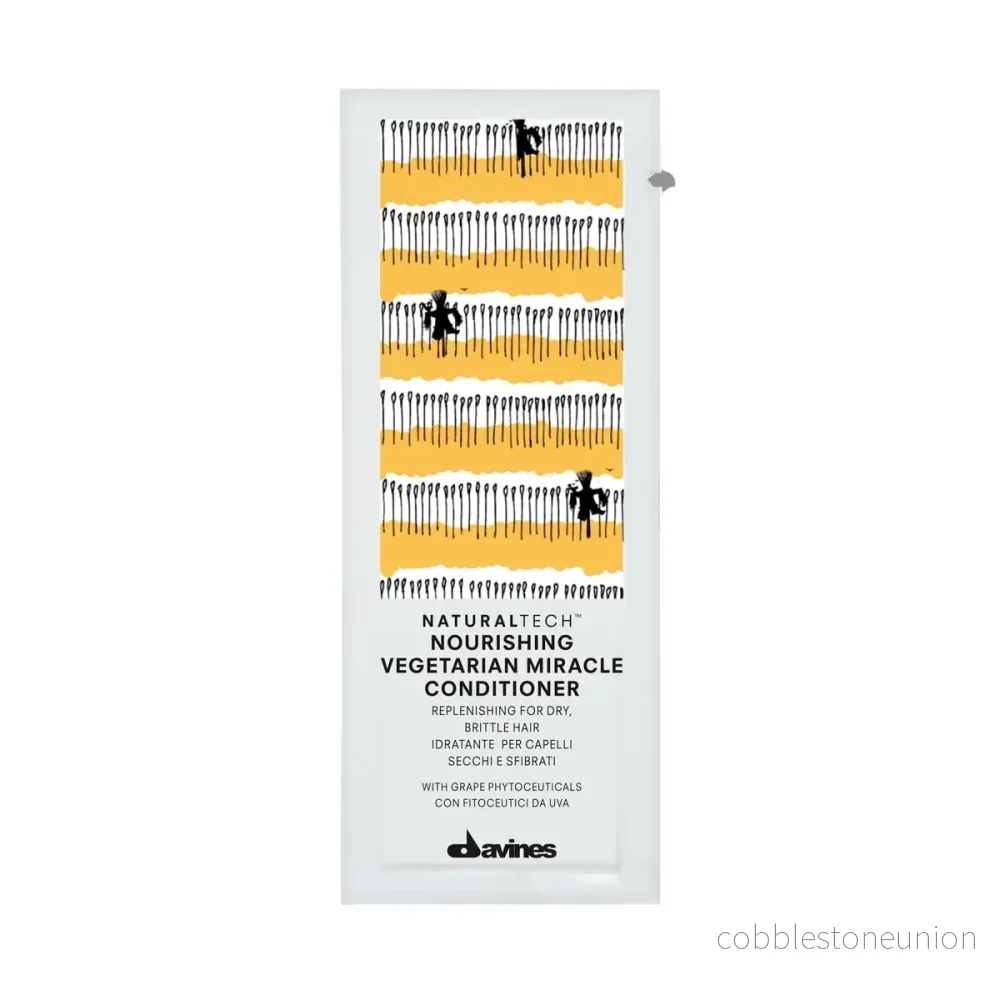Set, Davines, NaturalTech Nourishing Vegetarian Miracle, Hårbalsam, Återfuktande, 12 st, 12 ml Set, Davines, NaturalTech Nourishing Vegetarian Miracle, Hårbalsam, Återfuktande, 12 st, 12 ml
