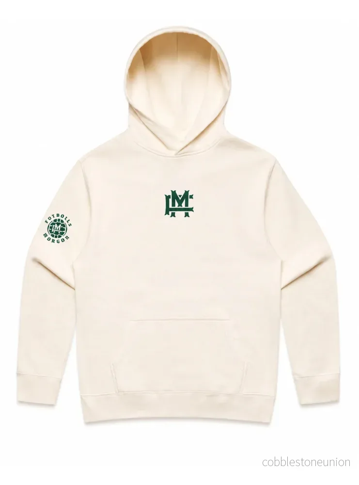 Relaxed Fit FM Hoodie Ecru Relaxed Fit FM Hoodie Ecru