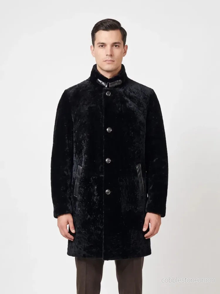 Jallel, 100 cm. Wave Lamb – Man Black Jallel, 100 cm. Wave Lamb – Man Black