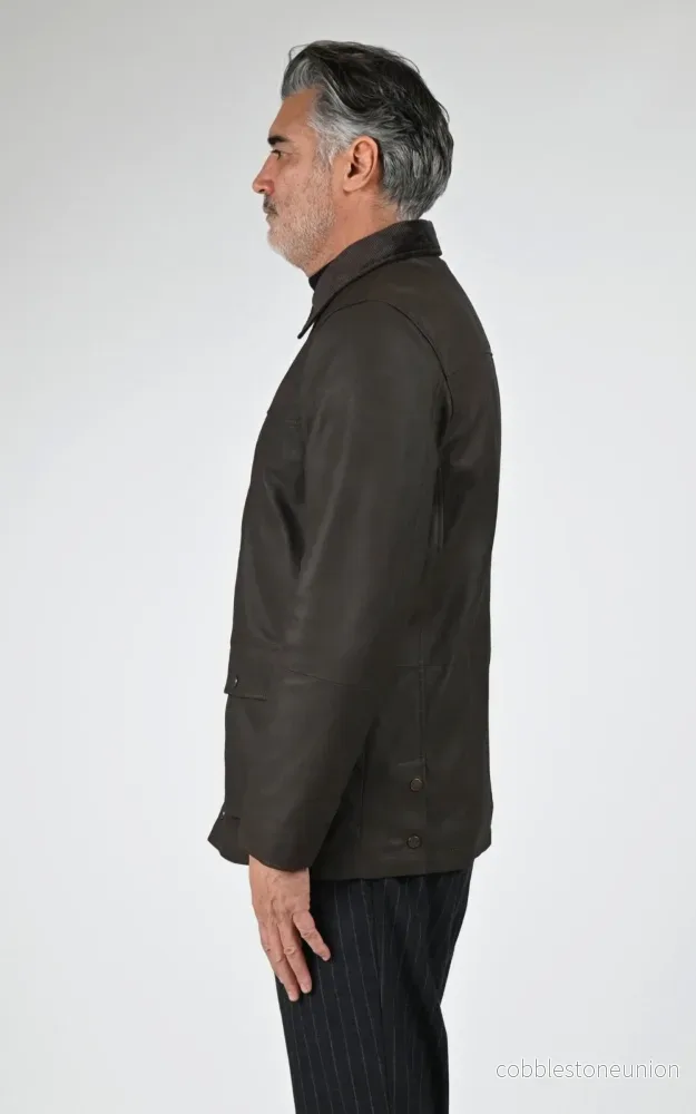 Jack Brown Split Leather Jacket - Men - Bild 3