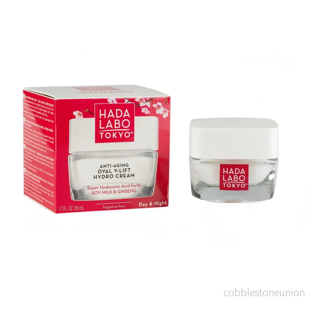 Hada Labo Tokyo, Oval V-Lift Hydro, Hyaluronsyra, Anti-aging, Dag & Natt, Kräm, Ansikte, 50 ml - Bild 2