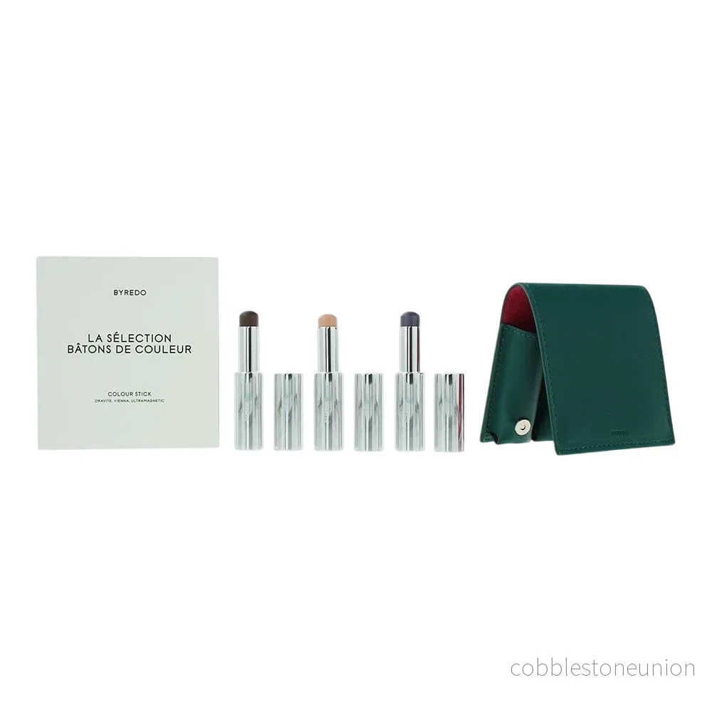 Deep Teal Set Byredo: Colour Stick, Multifunctional, Eyeshadow Stick, 509, Solar Flare, 3.5 g + Colour Stick, Multifunctional, Eyeshadow Stick, Kumato Face, 3.5 g + Colour Stick, Multifunctional, Eyeshadow Stick, Flower Play, 3.5 g + Byredo, GWP Leathe… Deep Teal Set Byredo: Colour Stick, Multifunctional, Eyeshadow Stick, 509, Solar Flare, 3.5 g + Colour Stick, Multifunctional, Eyeshadow Stick, Kumato Face, 3.5 g + Colour Stick, Multifunctional, Eyeshadow Stick, Flower Play, 3.5 g + Byredo, GWP Leathe…