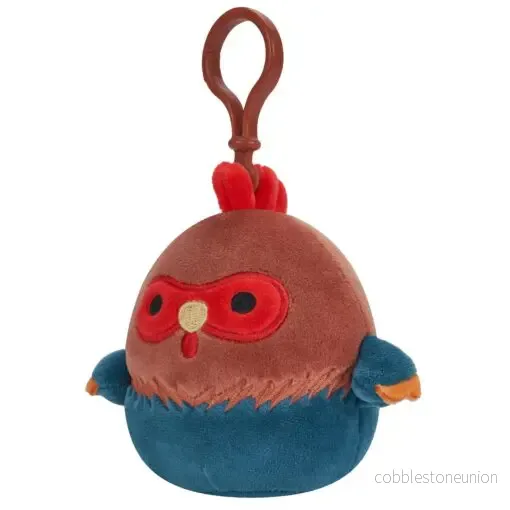 Squishmallows Clip-On Reed Red And Blue Rooster 9 Cm - Bild 2