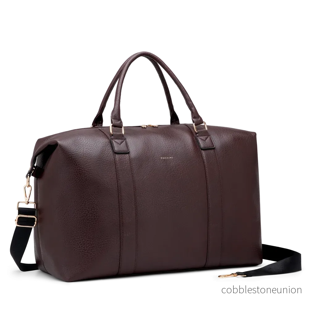 Puccini Weekendbag Disa mörkbrun