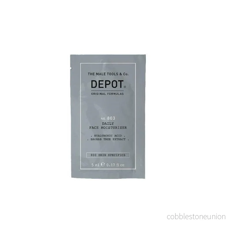 Depot, 800 Skin Specifics nr 803, Hyaluronsyra, Återfuktande, Dag, Kräm, För ansikte och hals, 5 ml Depot, 800 Skin Specifics nr 803, Hyaluronsyra, Återfuktande, Dag, Kräm, För ansikte och hals, 5 ml