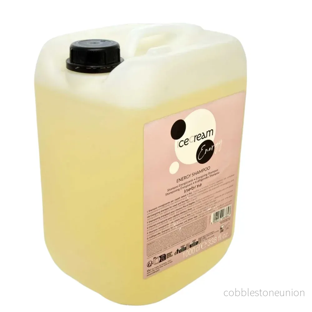 Inebrya, Ice Cream Energy, Hårschampo, Mot håravfall, Påfyllning, 10000 ml Inebrya, Ice Cream Energy, Hårschampo, Mot håravfall, Påfyllning, 10000 ml