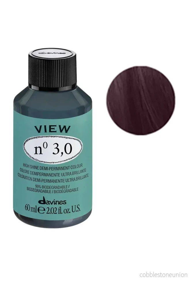 Davines, View, Hair Dye Cream Toner, 3.0 Mörkbrun, 60 ml Davines, View, Hair Dye Cream Toner, 3.0 Mörkbrun, 60 ml